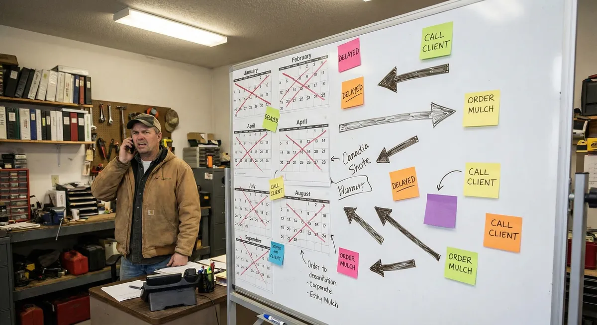 The Whiteboard Ceiling: Why Scheduling Breaks at 50 Clients